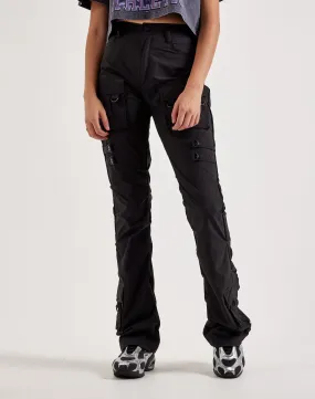 mesh ventilation WrinkleResistantFabric Smoke Rise High-Rise Nylon Pants