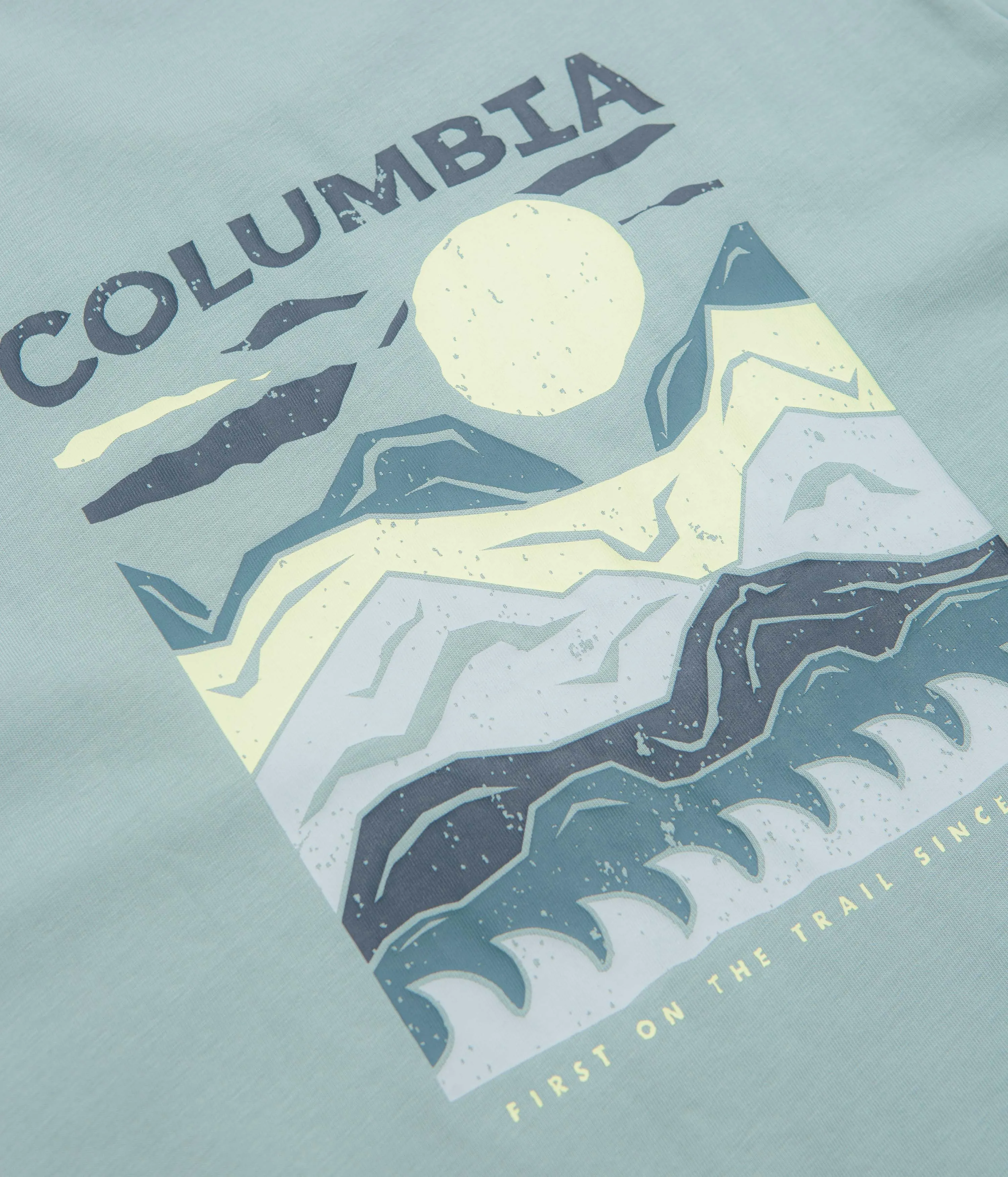 Columbia Explorers Canyon Back T-Shirt - Crushed Blue / Peaks and Waves safari event