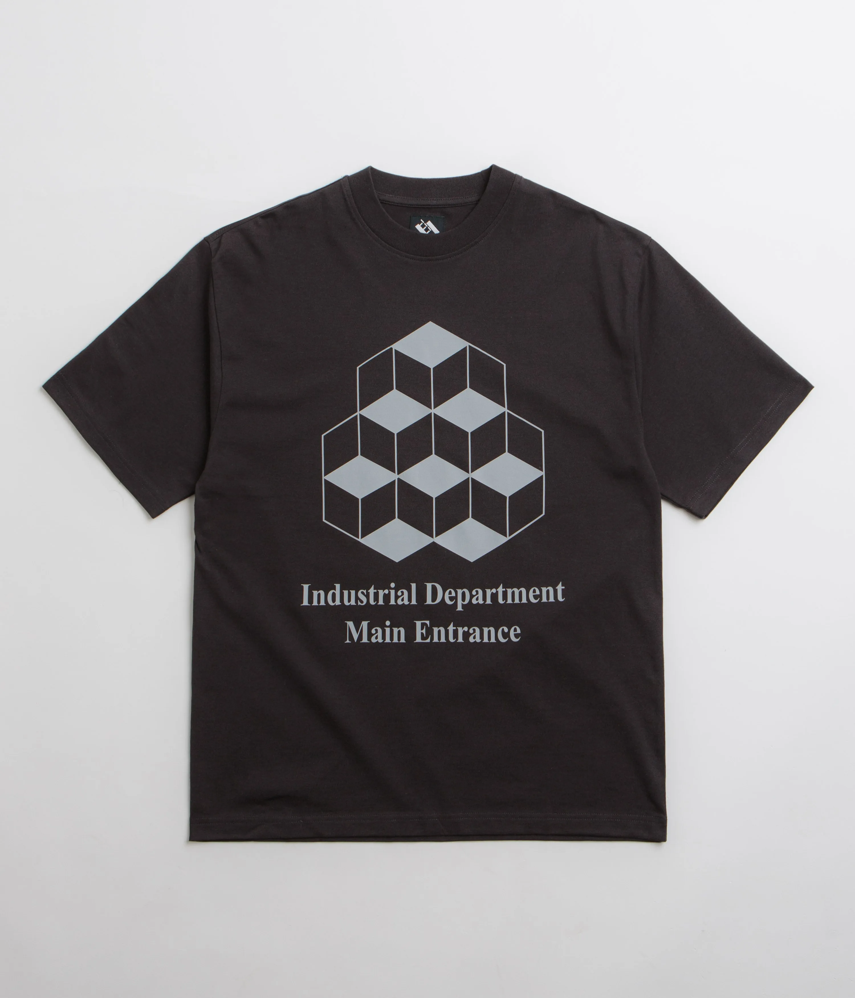 Running Event dark colors The Trilogy Tapes Industrial Department T-Shirt - Black