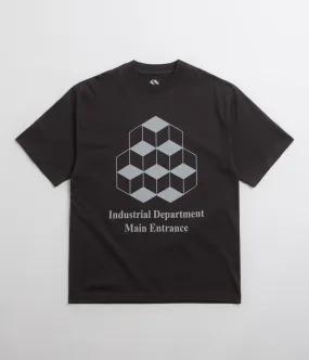 Running Event dark colors The Trilogy Tapes Industrial Department T-Shirt - Black