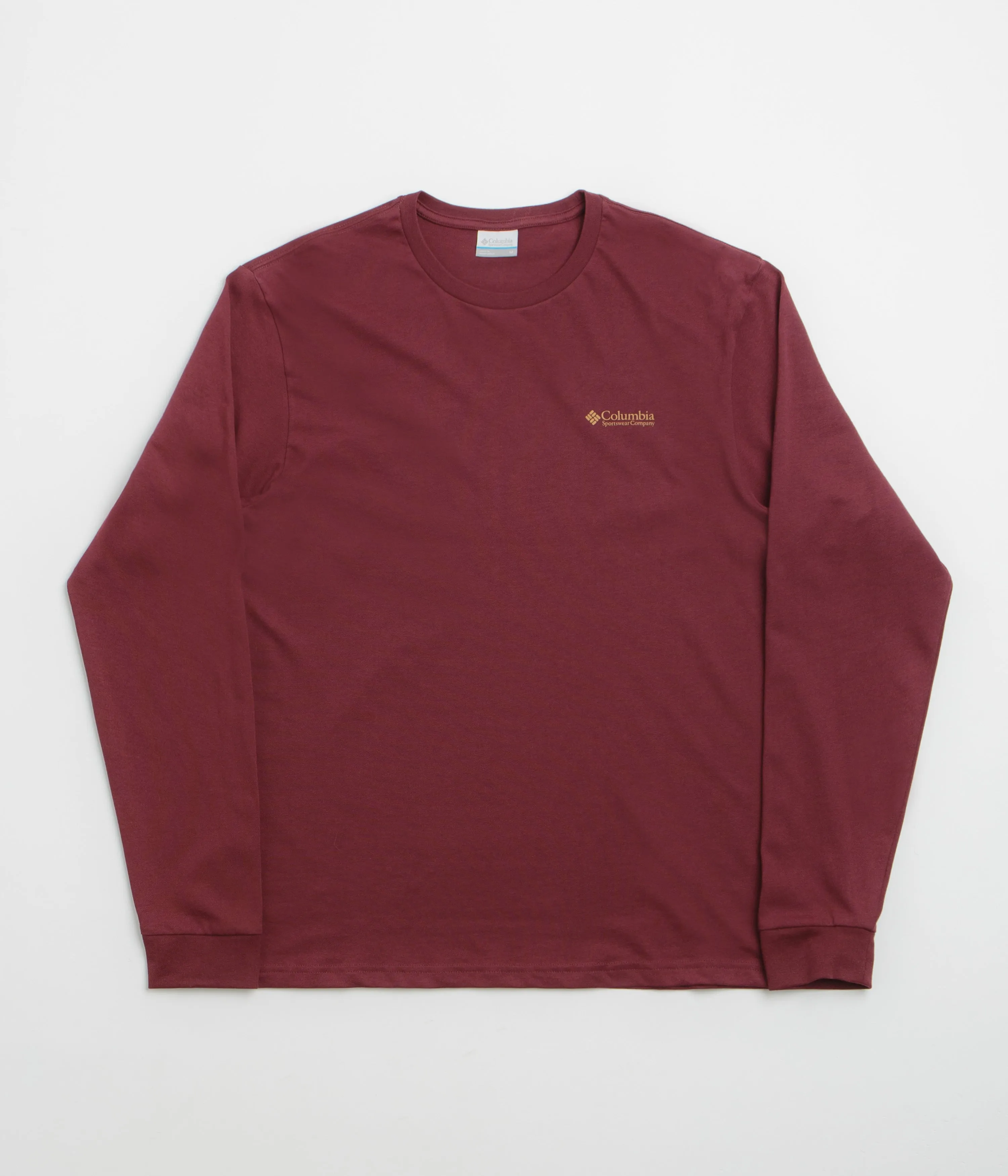 eyelet female clothing Columbia Explorers Canyon Long Sleeve T-Shirt - Rich Wine / Branded Blanket