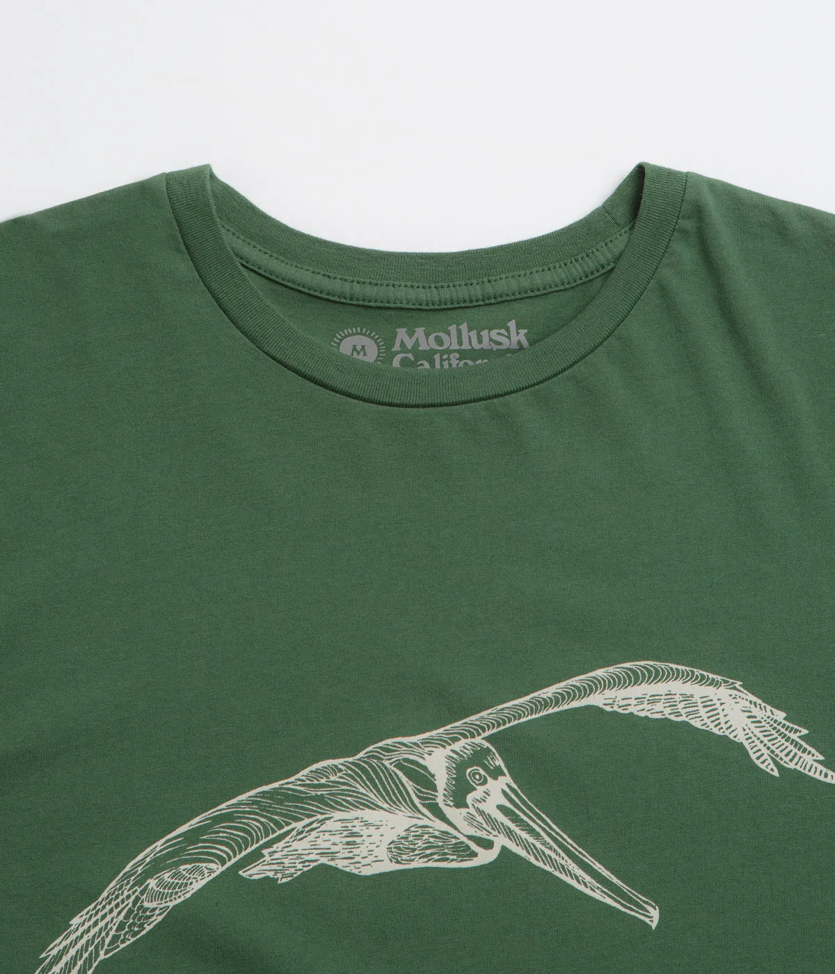 skiing venue Mollusk Pelican T-Shirt - Rover Green