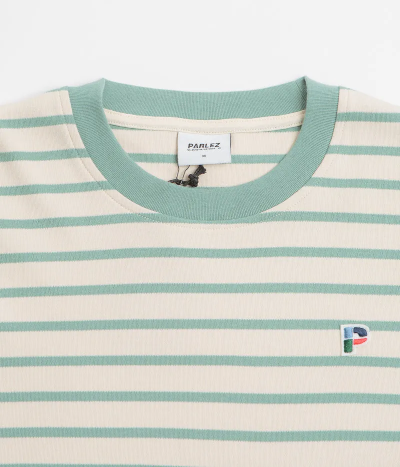 Bohemian Athletic Fit Parlez Shore YD Stripe Long Sleeve T-Shirt - Sage Shore