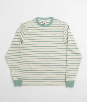 Parlez Shore YD Stripe Long Sleeve T-Shirt - Sage Shore bus venue lounge pants silhouette
