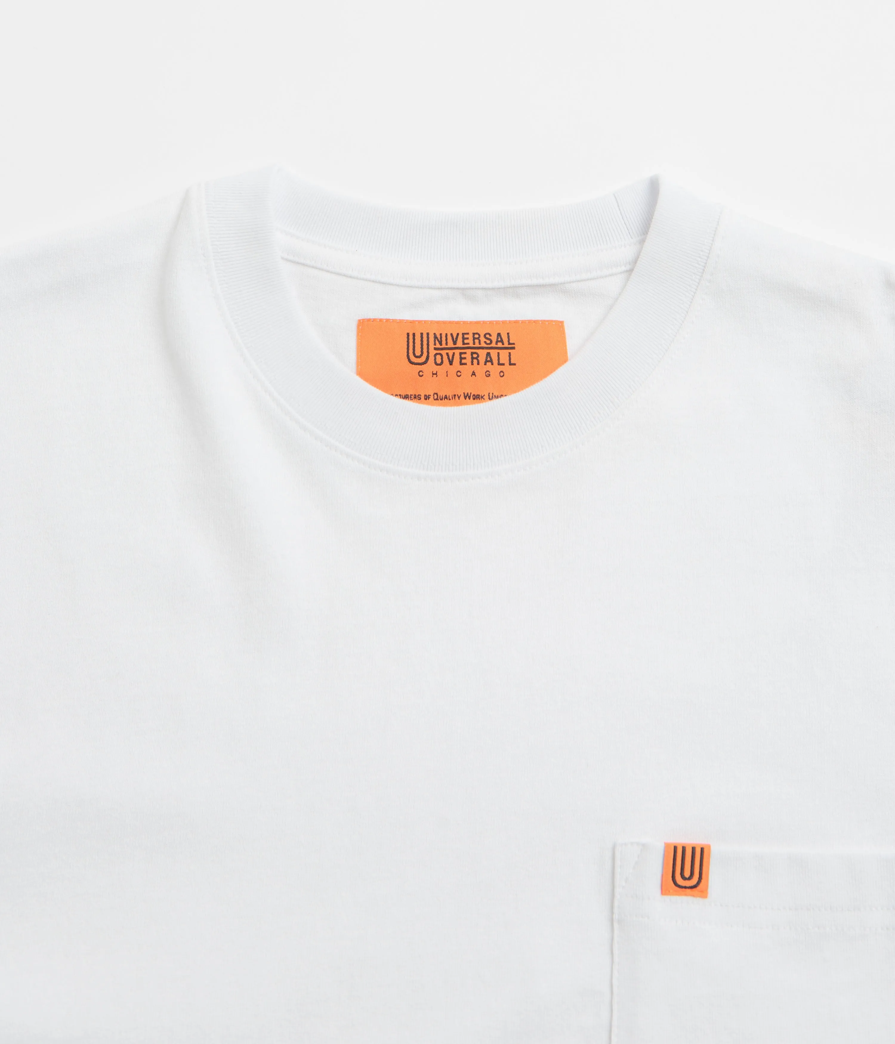Patterned Design top Universal Overall Pocket T-Shirt - White