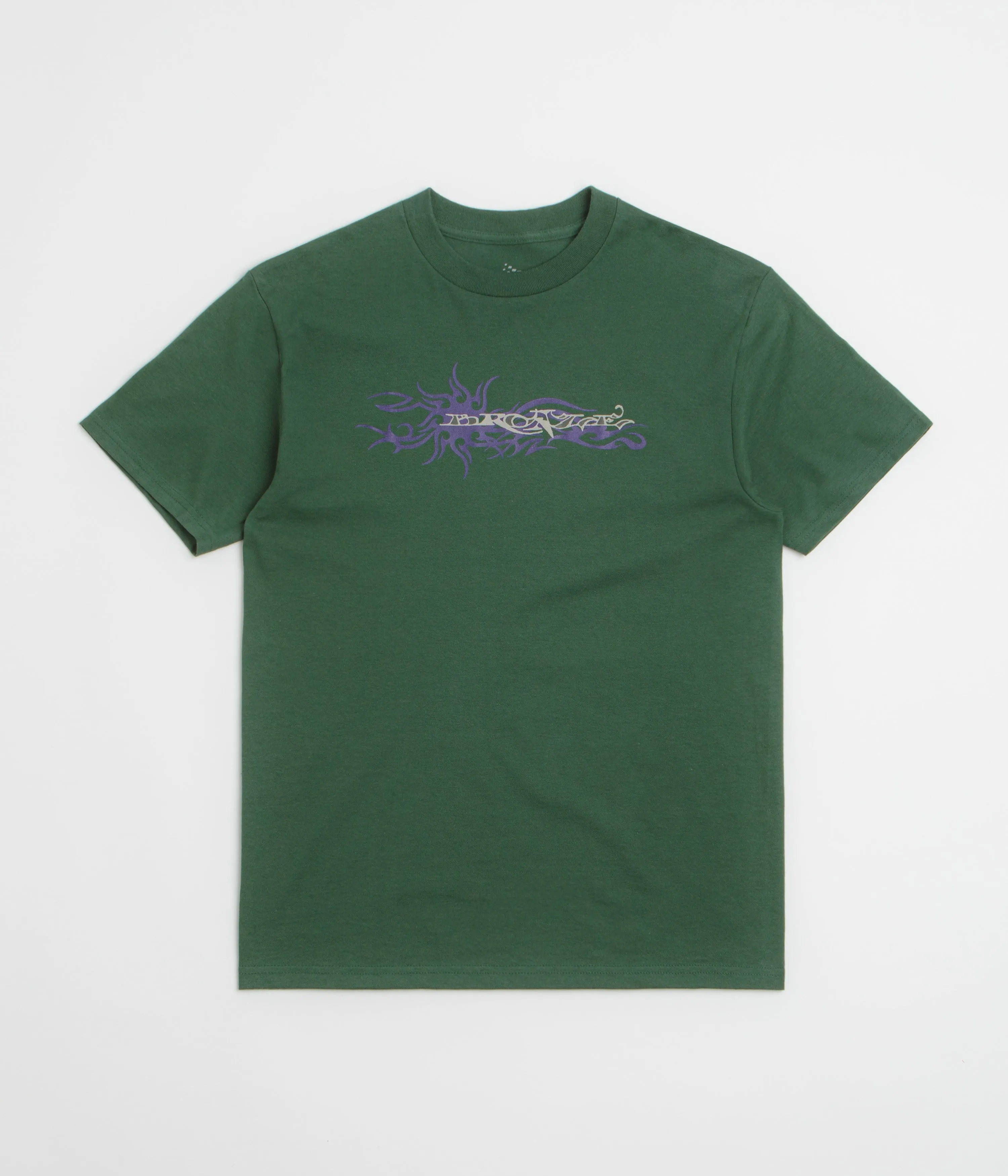Bronze 56K Edge T-Shirt - Forest Green Lightweight Cuffed hem