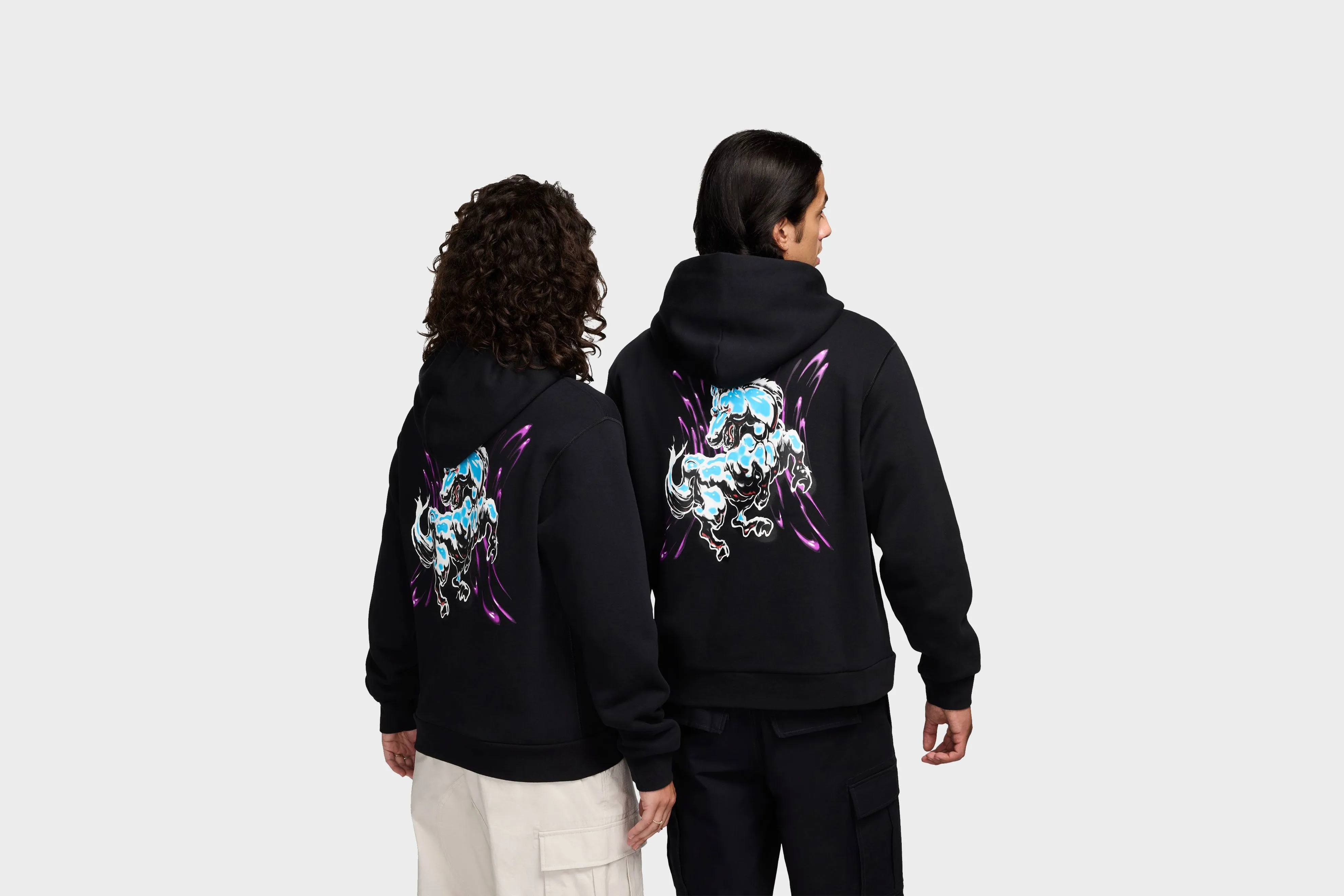AntiSnag Threading Train Ease Nike SB Fleece Pullover Skate Hoodie (Black/White)