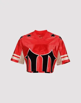 QuickDrying Fiber Flatlock stitching First Row Cropped Jersey