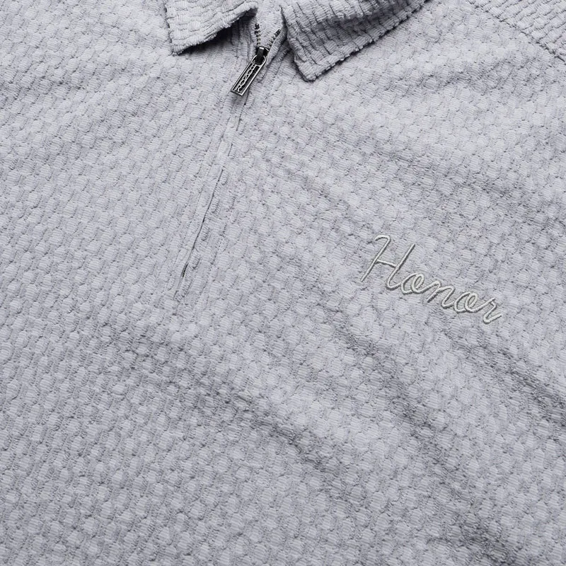 Honor The Gift Textured Knit Qtr Zip - Grey Country Escape