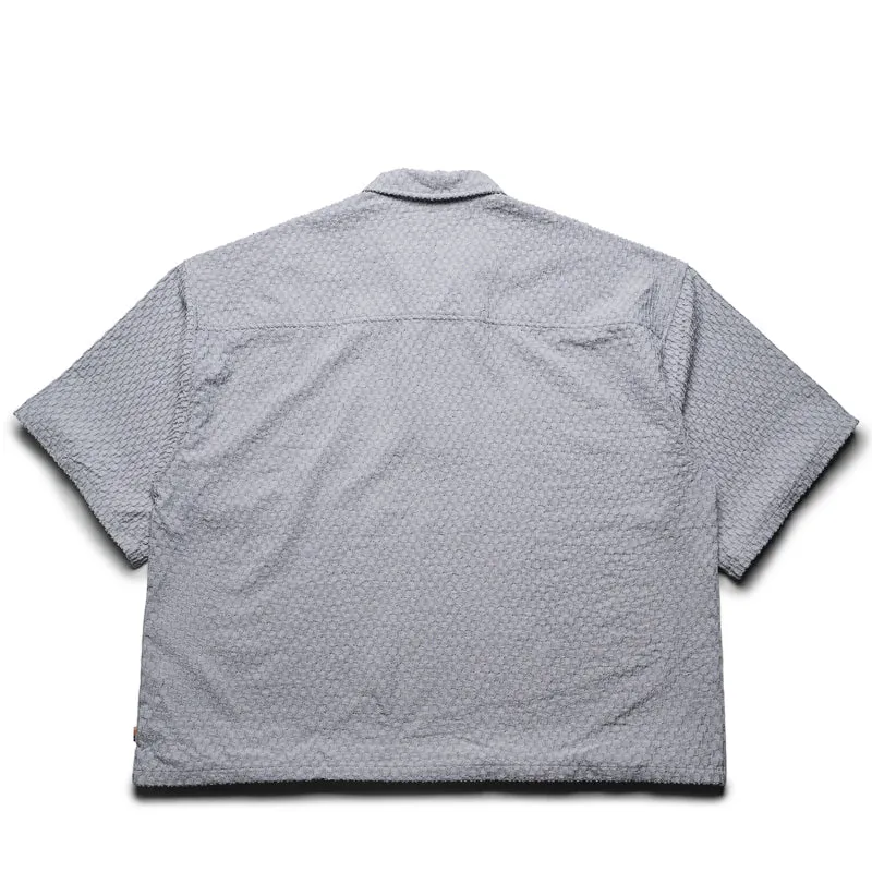 Graphic Art Honor The Gift Textured Knit Qtr Zip - Grey