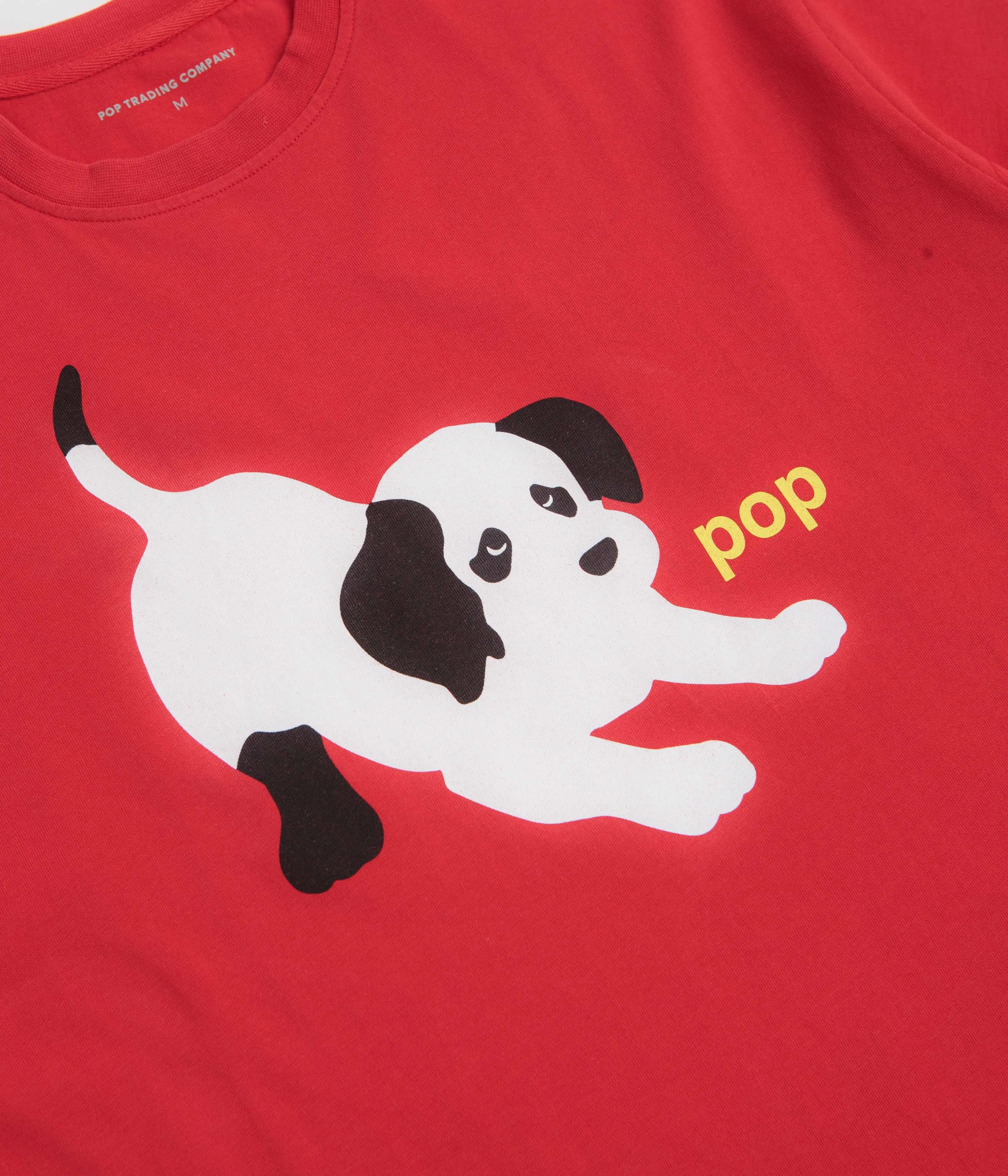 Pop Trading Company Joy T-Shirt - Goji Berry Theatre Full length