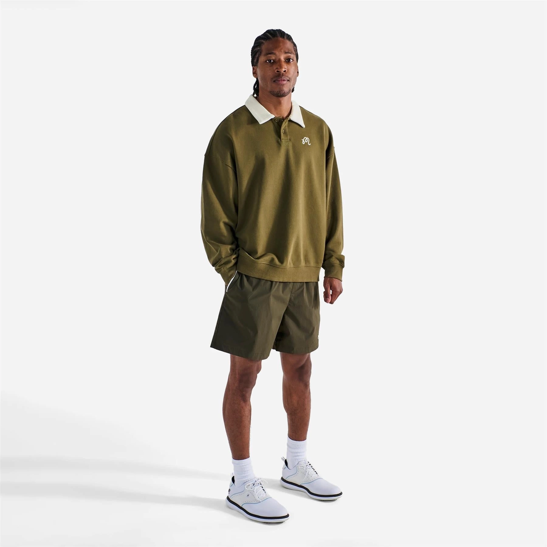 Sustainable Riva Nylon Shorts Cypress Green