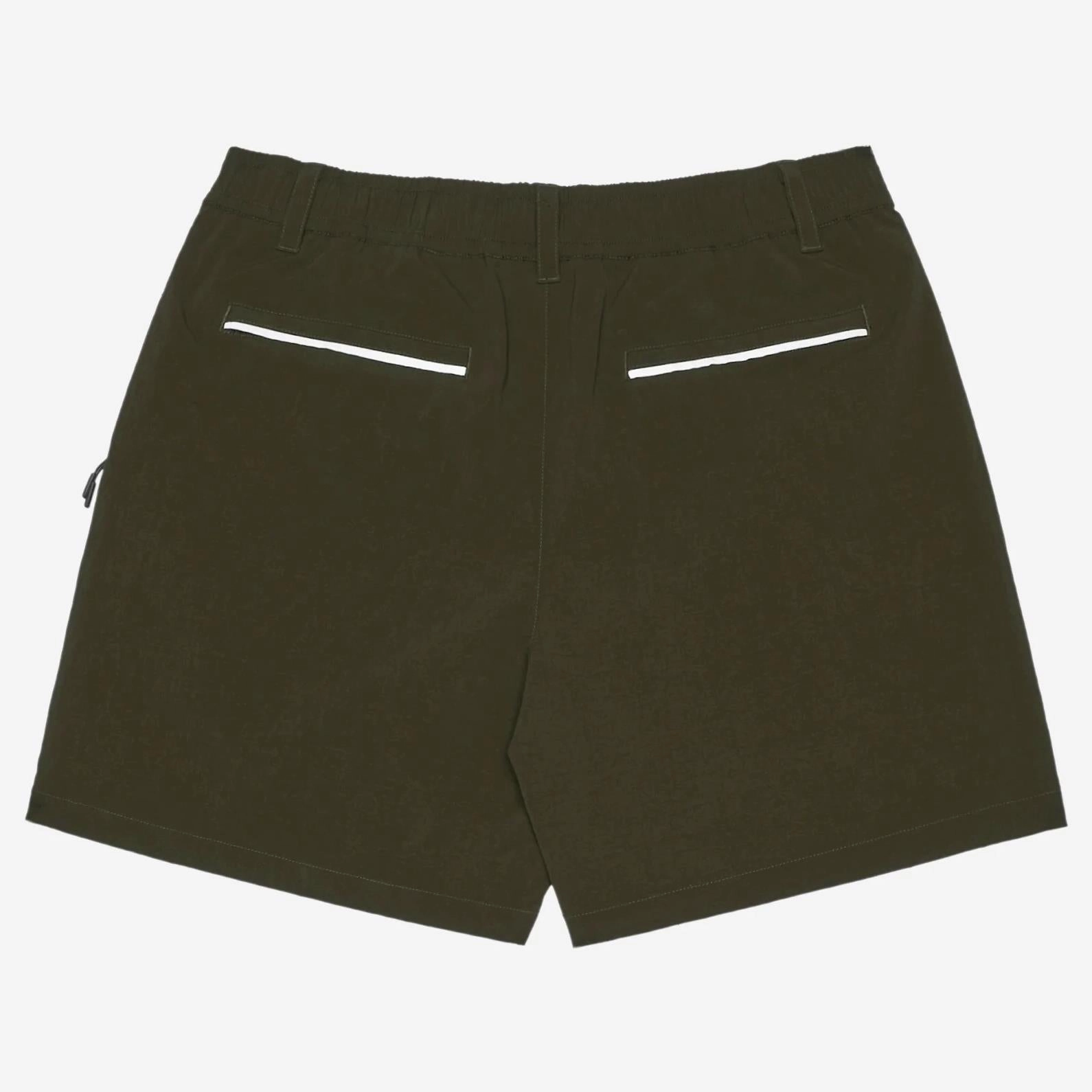 Quick Dry Material Travel Fashion Riva Nylon Shorts Cypress Green