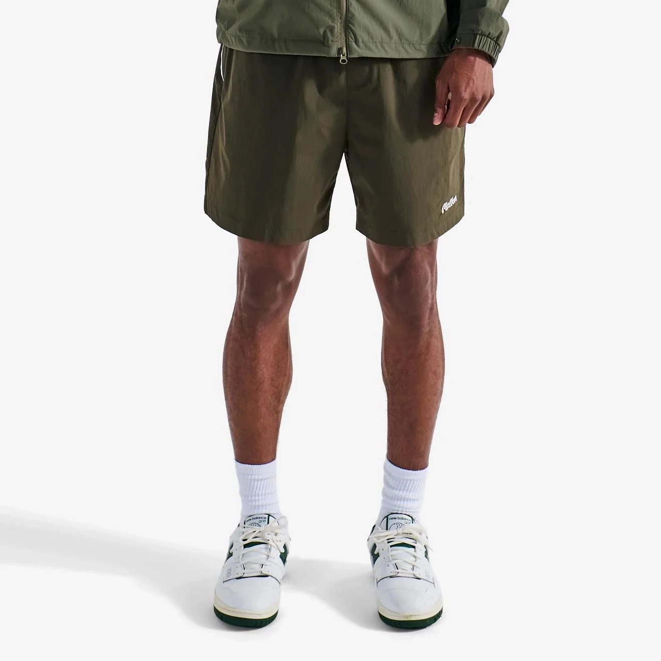 Riva Nylon Shorts Cypress Green Fit Design Trendy Vibe
