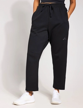 ALL SZN Fleece Barrel Leg Joggers - Black Contoured Waistband