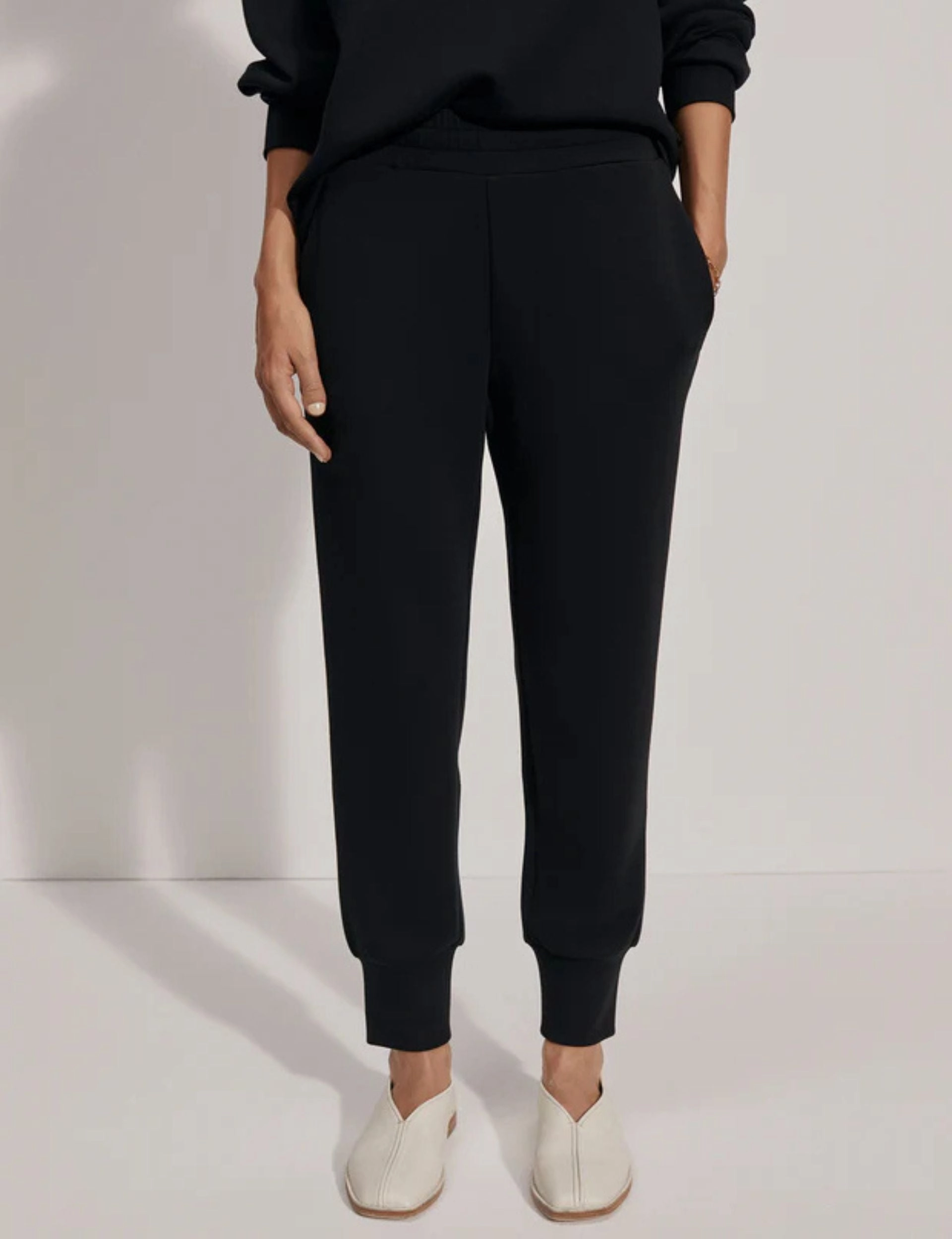 The Slim Cuff Pant 27.5" - Black Eco Friendly Recycled Material