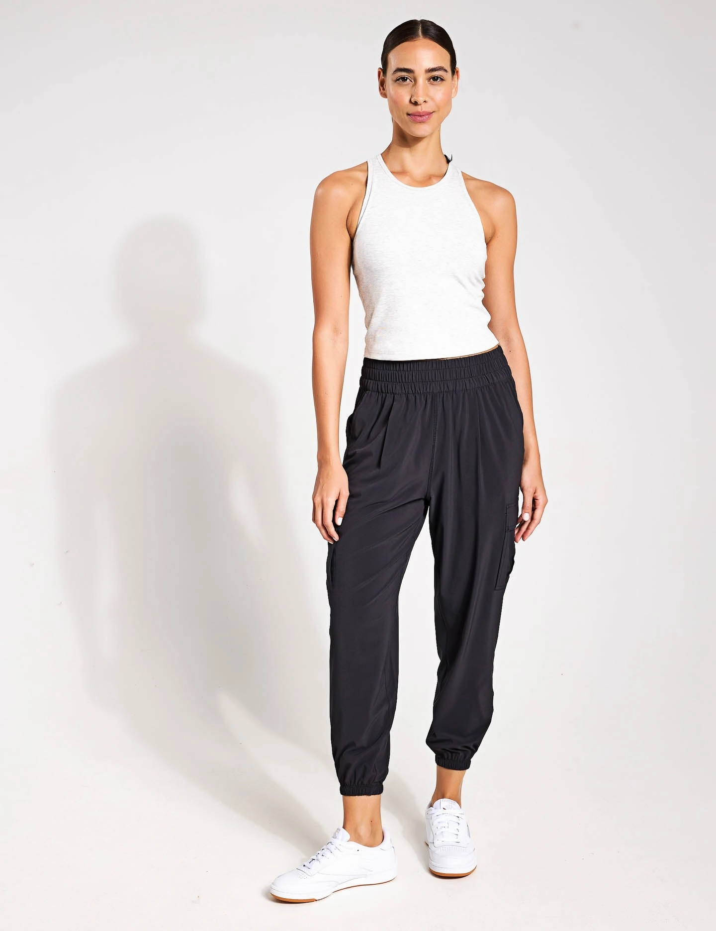 Durable Blend Breathable mesh lining Villa Cargo Jogger - Black