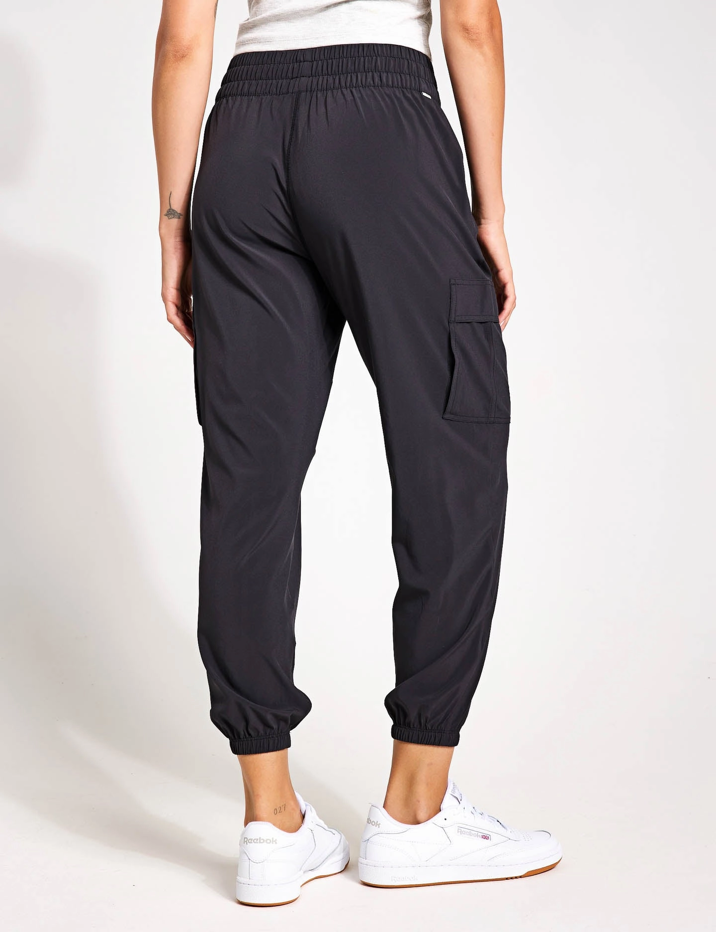 Villa Cargo Jogger - Black Soft Brushed Interior Slip Resistant Waist Grip