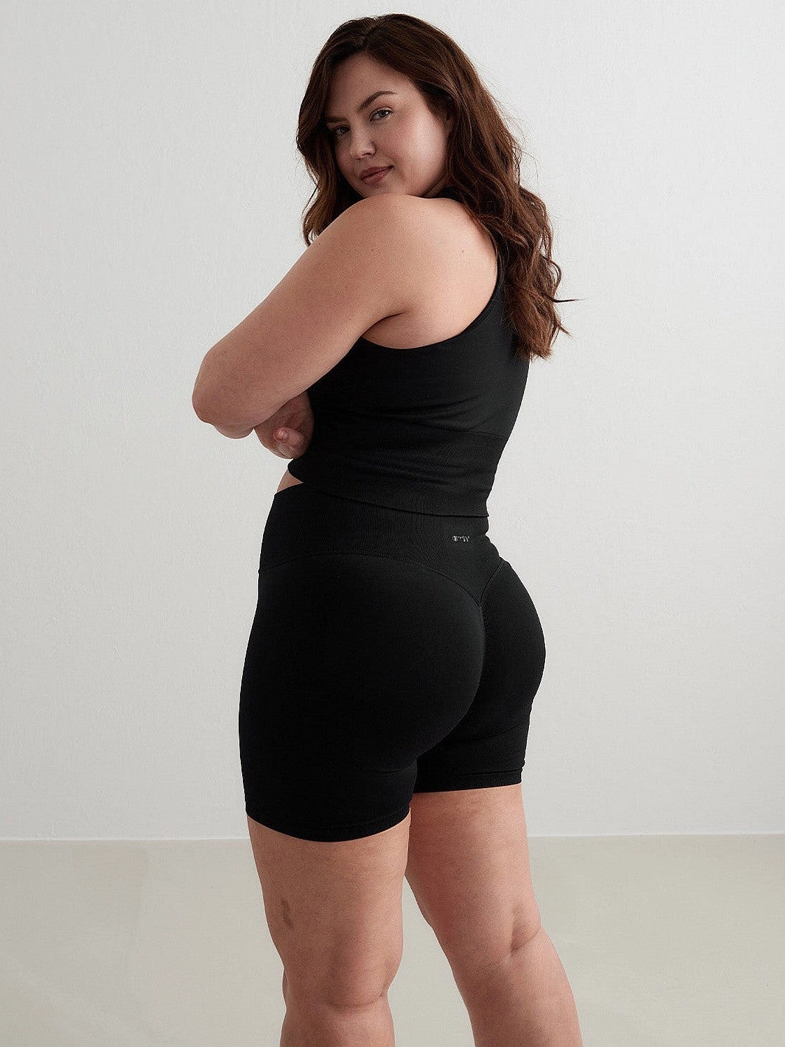 Black Shape Seamless Hotpants Concert wear