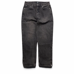 CrossBackStructure Thermal Insulation Represent R2S Split Straight Leg Denim Pants - Soot