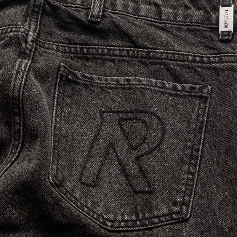 Represent R2S Split Straight Leg Denim Pants - Soot DurableStitching Spirit Core