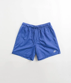 Frictionless Movement Nike Club Woven Flow Shorts - Game Royal / White