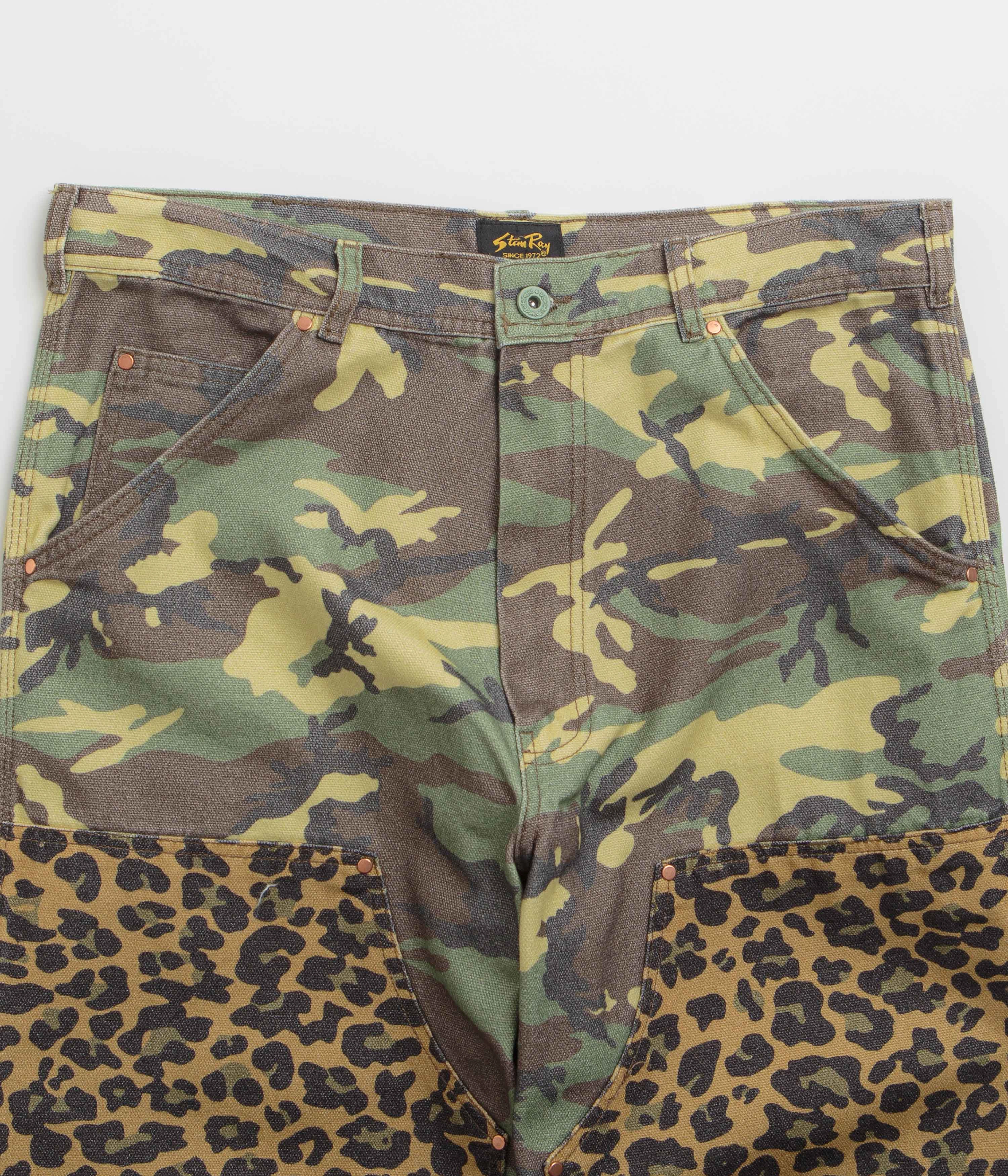 Multi Purpose Hygienic Inner Layer Stan Ray Double Knee Pants - Woodland DPM Duck / Leopard Duck Mix