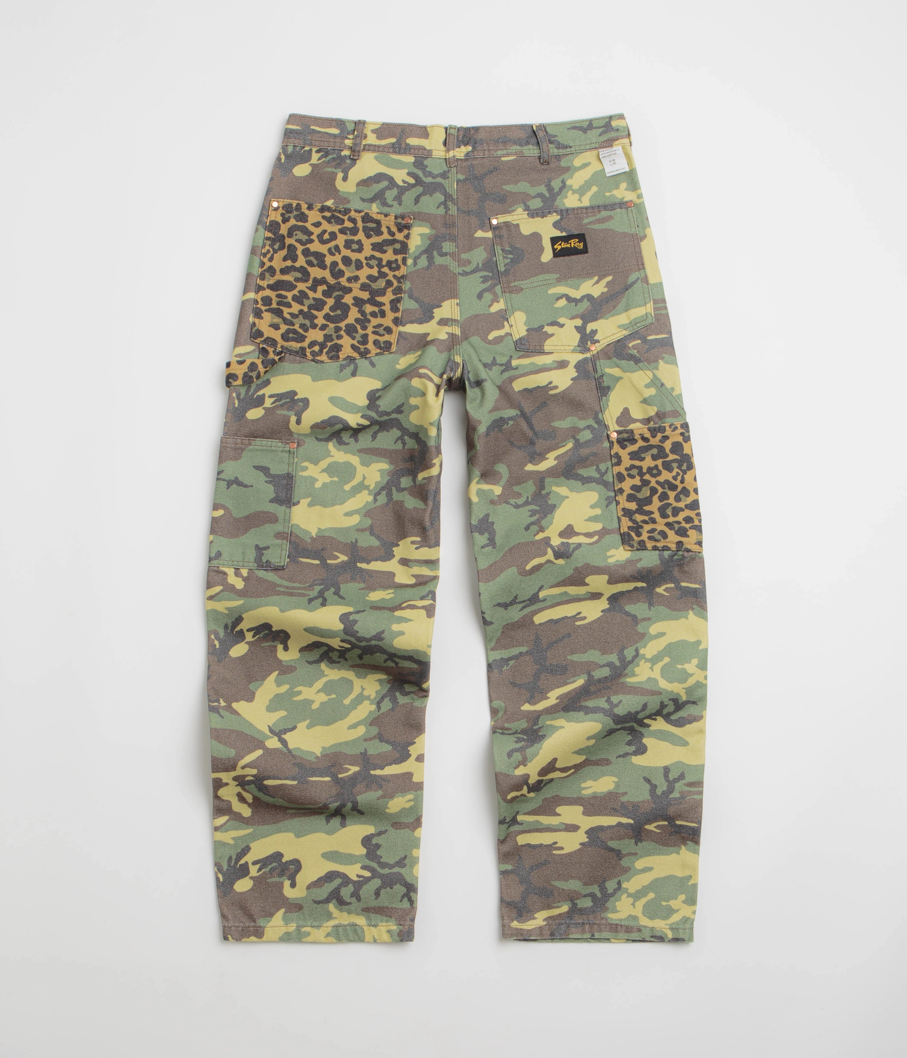 AntiSlipGrip Stan Ray Double Knee Pants - Woodland DPM Duck / Leopard Duck Mix