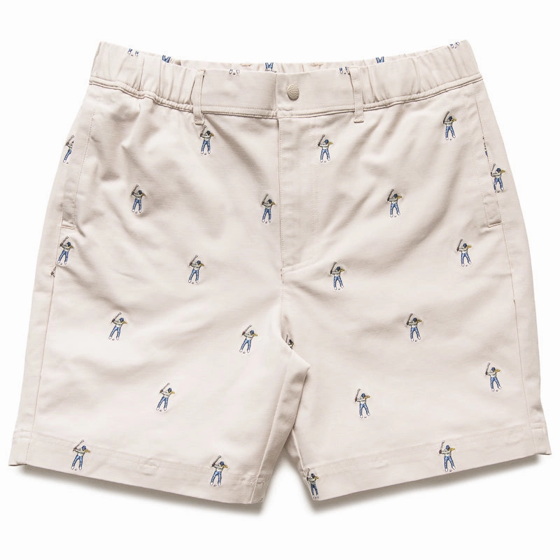 Eastside Golf Embroidered Woven Short - Pumice entertainment industry Style Choice