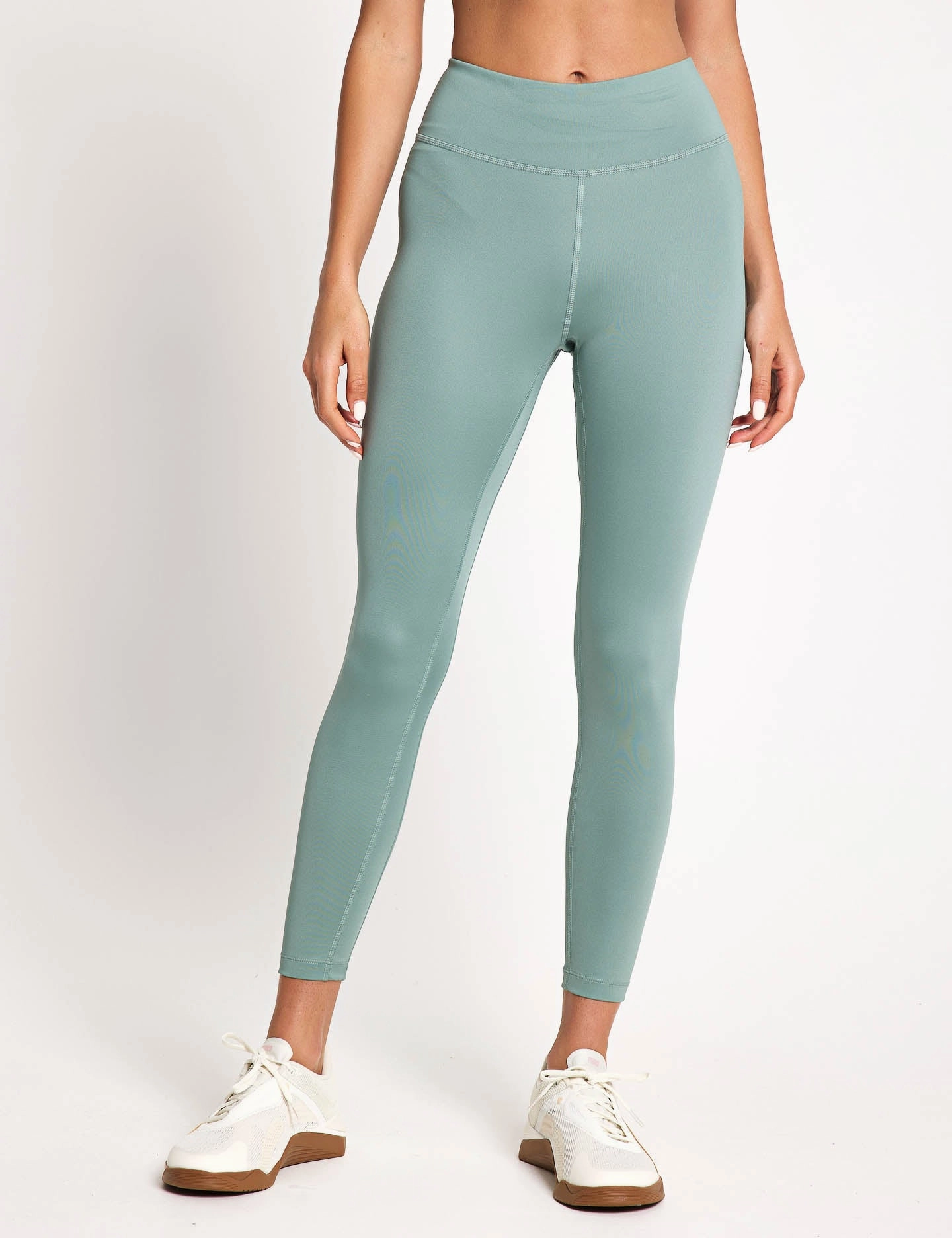 Move High Waisted 7/8 Tights - Green Moon For Teens Breathable Fabric Cold Weather