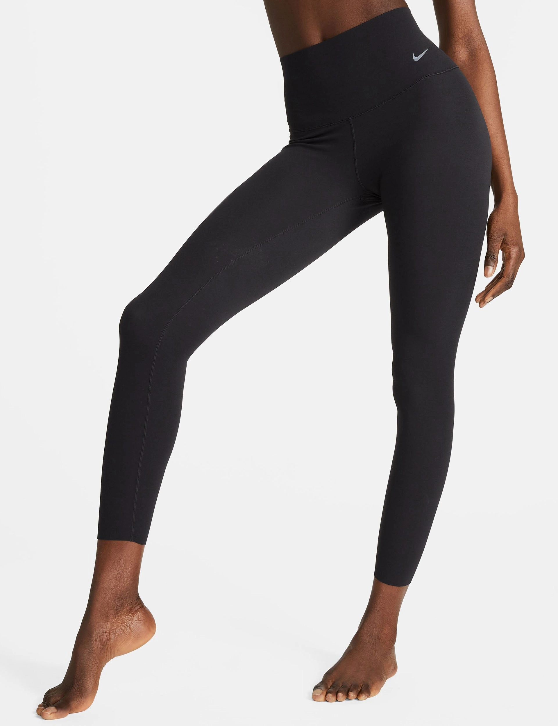 Zenvy High Waisted 7/8 Leggings - Black Balanced feel Tagless Design
