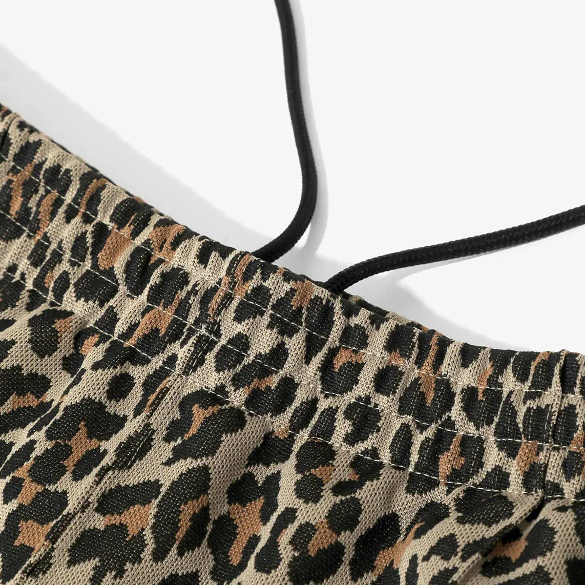 TRACK PANT POLY JACQUARD - LEOPARD HighDensity Weave