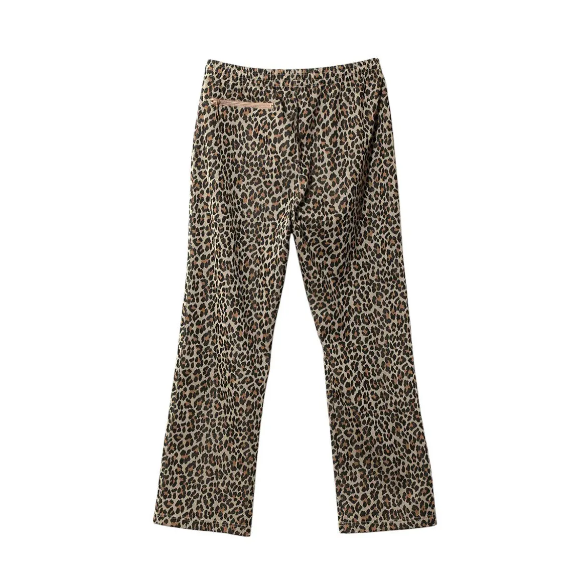 TRACK PANT POLY JACQUARD - LEOPARD Adjustable Waistband