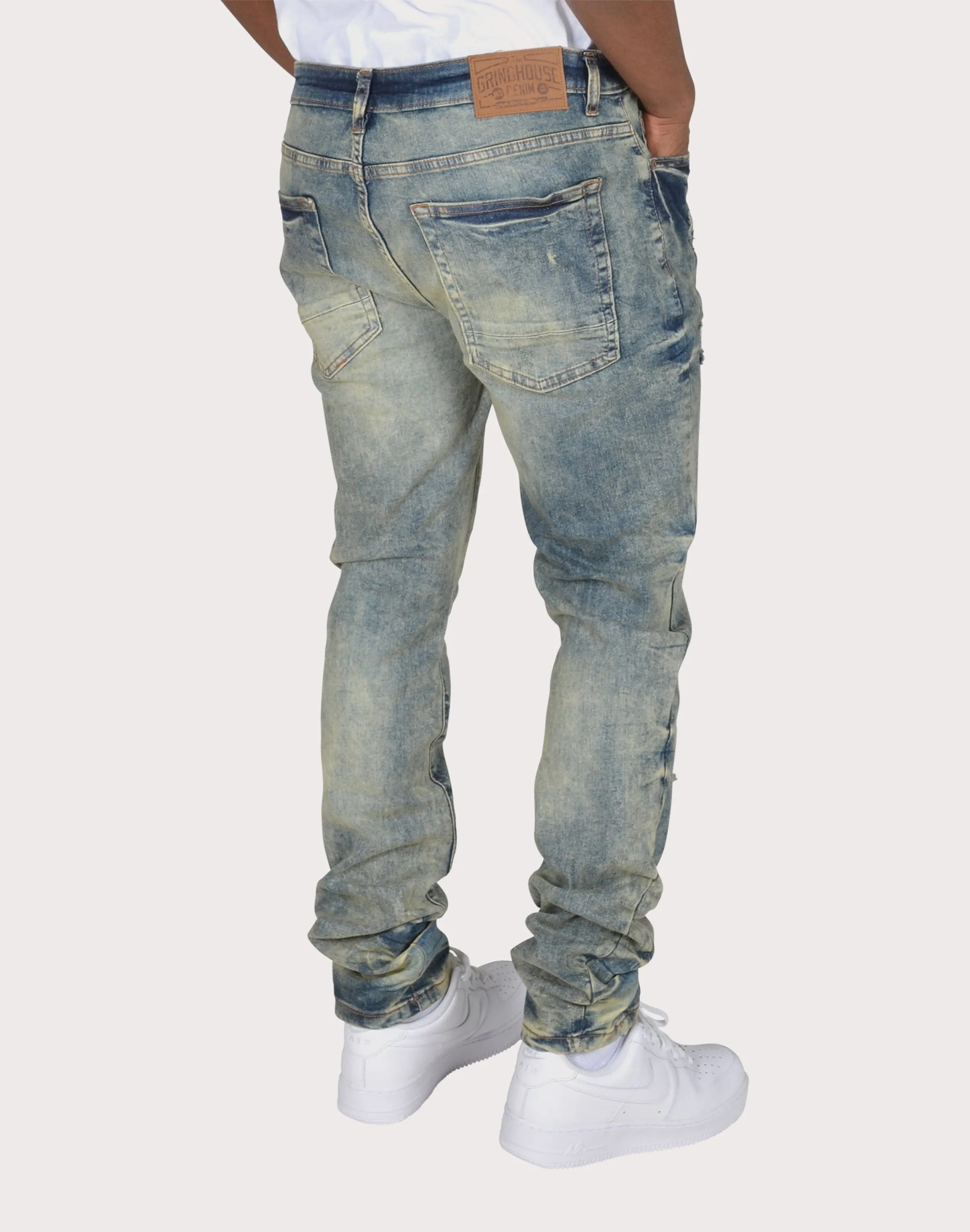 Grindhouse Vintage Heavy Rip N Repair Jeans Travel Vibe Soft Flow