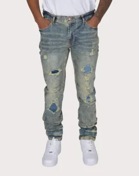 Sharp Edge SeamlessTransition Grindhouse Vintage Heavy Rip N Repair Jeans
