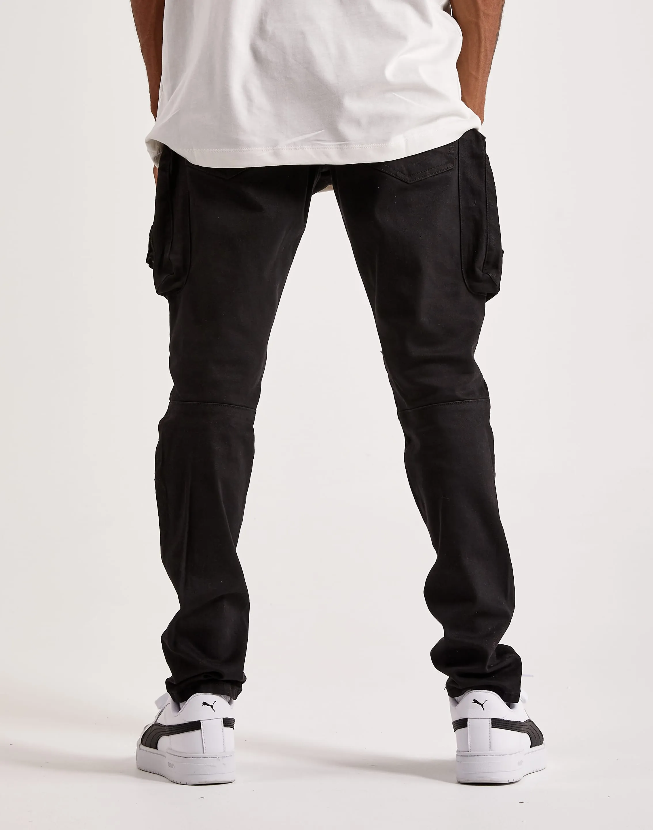 Art Mood Smoke Rise Twill Moto Cargo Pants