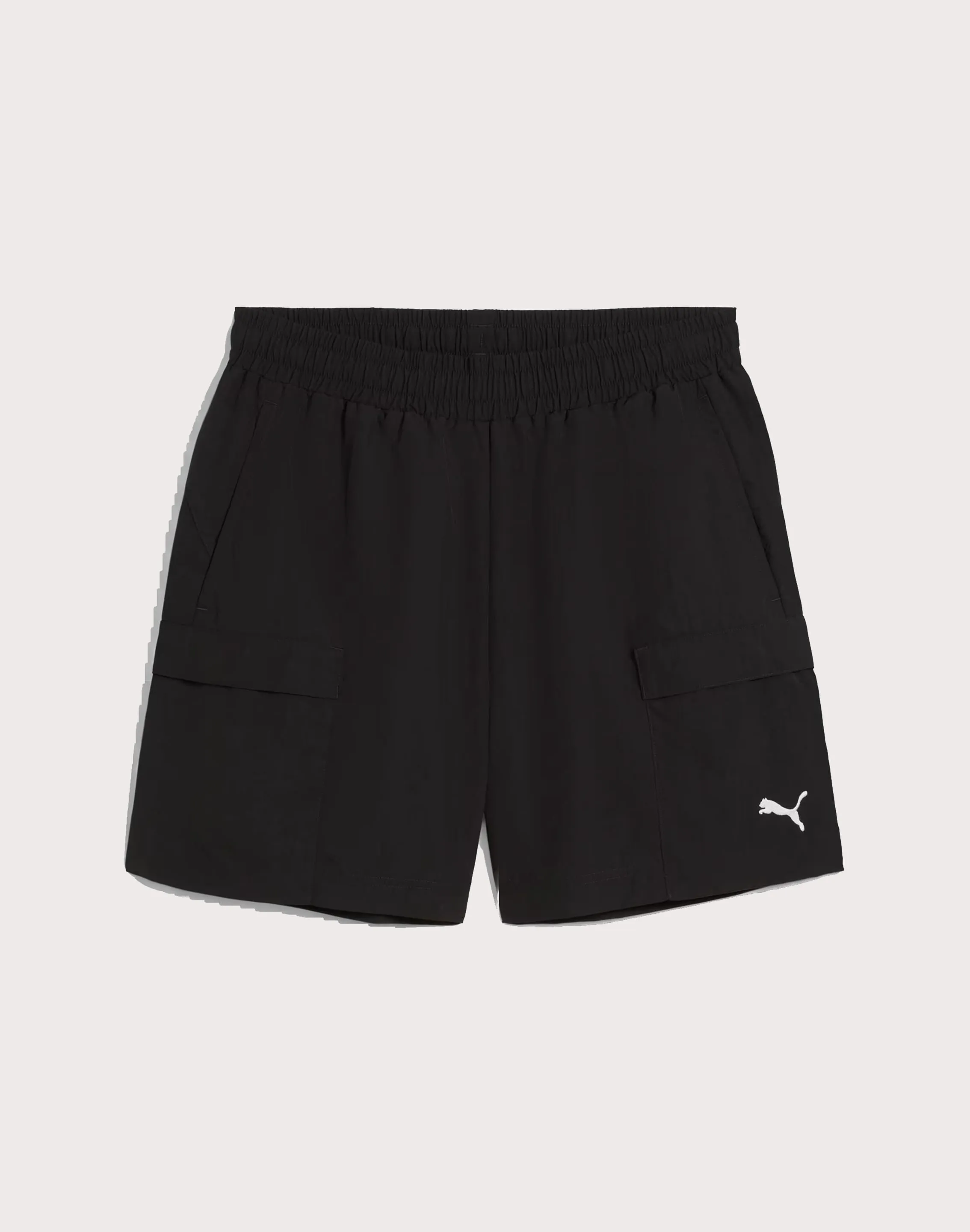 Puma Wardrobe Essential Relaxed Cargo Shorts Cozy Wrap Adjustable Waistbands