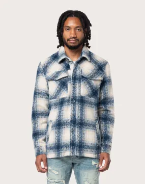 FlatlockStitching Grindhouse Plaid Oceana Overshirt