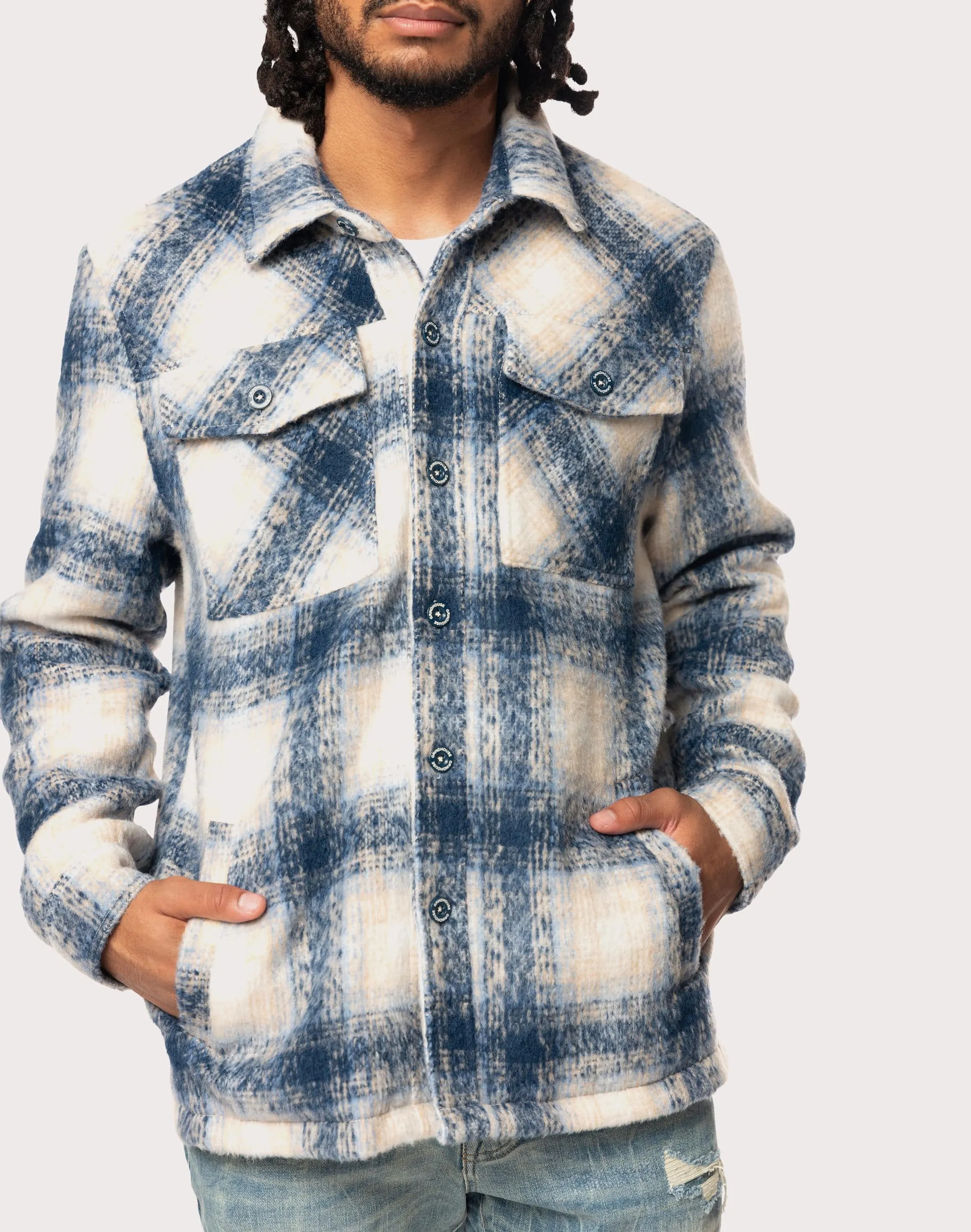 HeavyDuty Zipper Grindhouse Plaid Oceana Overshirt