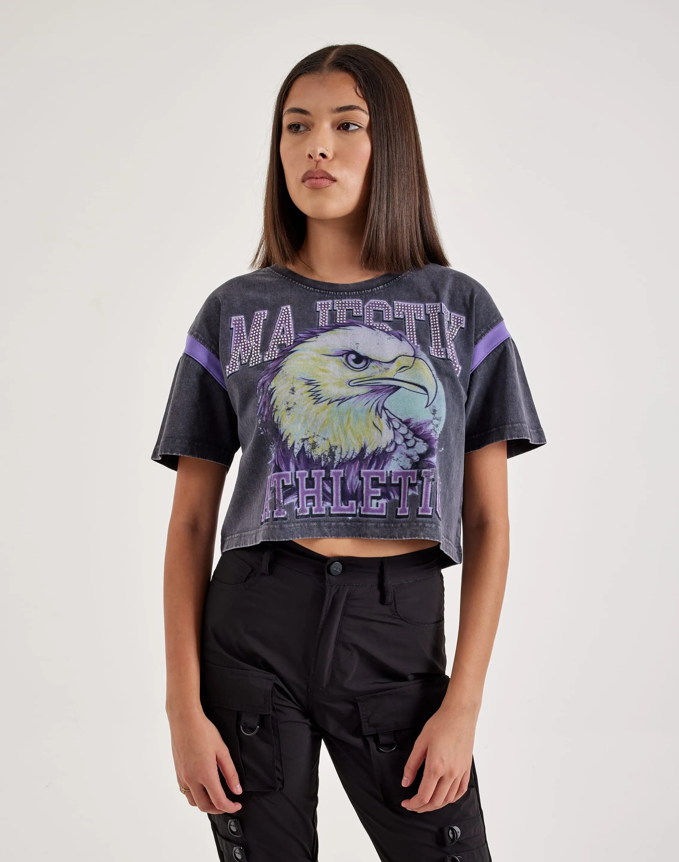 Winter Fit Thick Fiber Majestik Athletics Cropped Tee