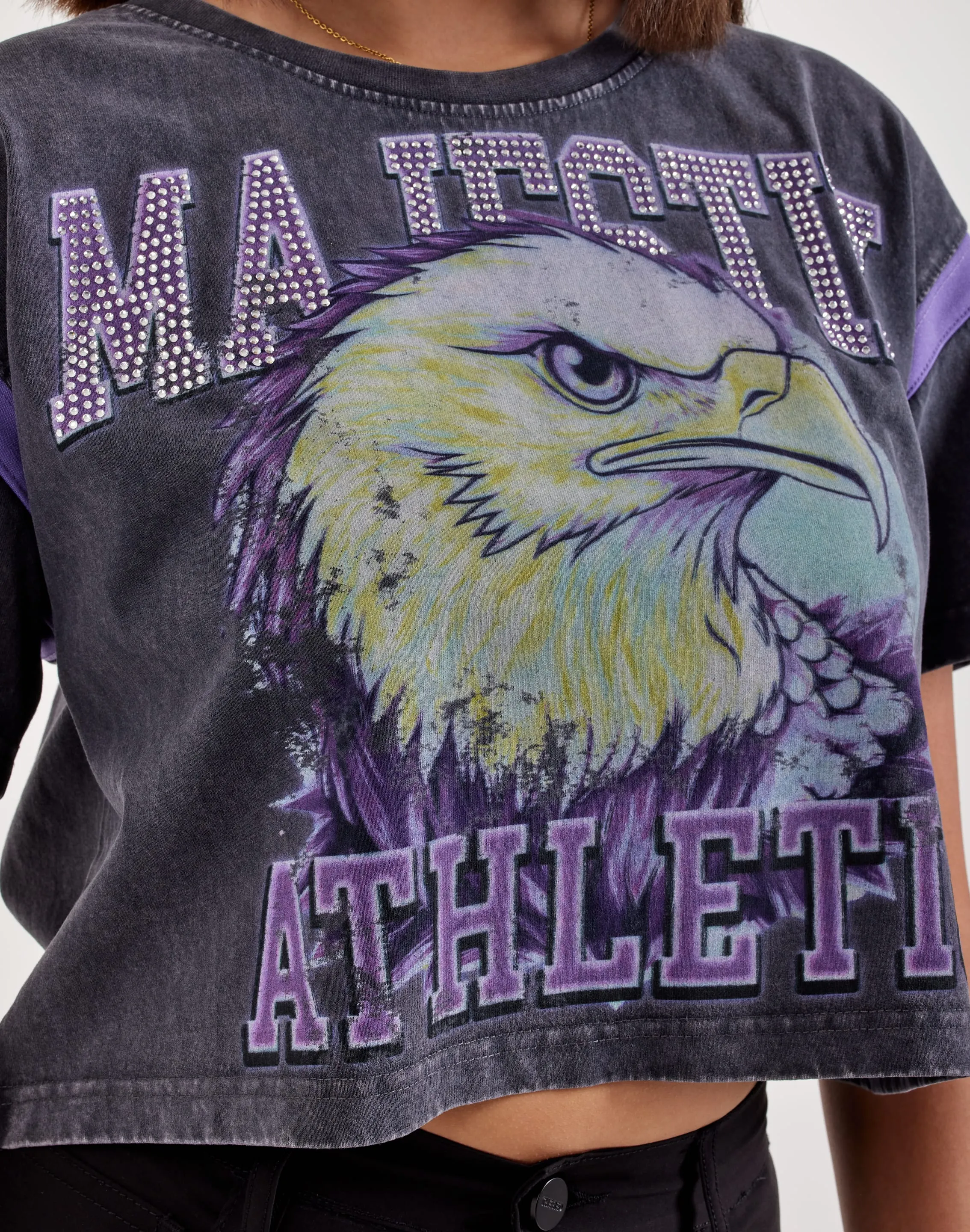 Majestik Athletics Cropped Tee Easy Wash