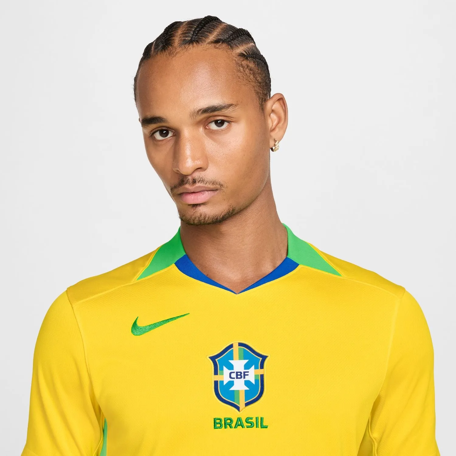 25/26 Brazil Stadium Home Jersey - Mens Euro Mood SnagResistant Weave