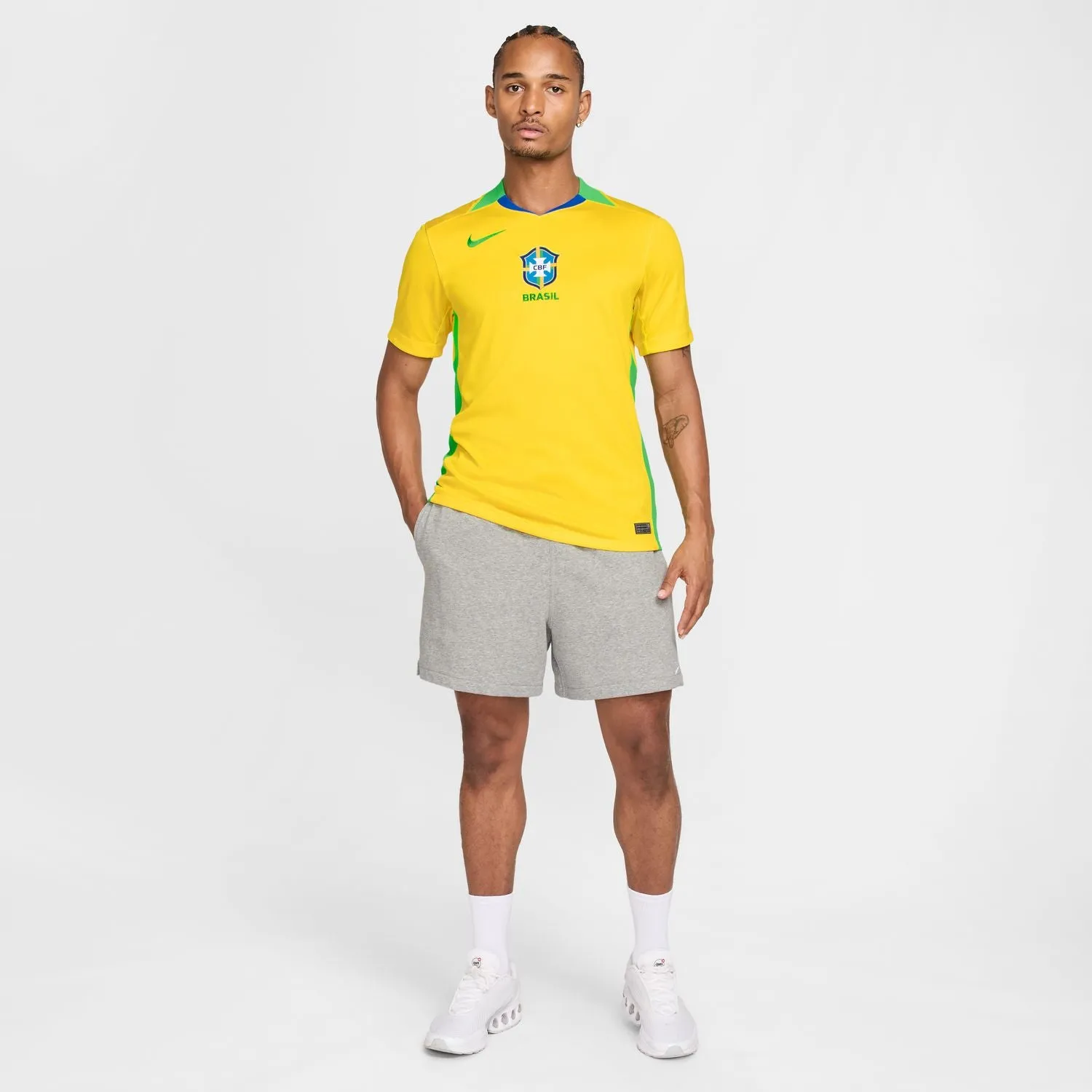 OrganicCotton Pure Cotton 25/26 Brazil Stadium Home Jersey - Mens