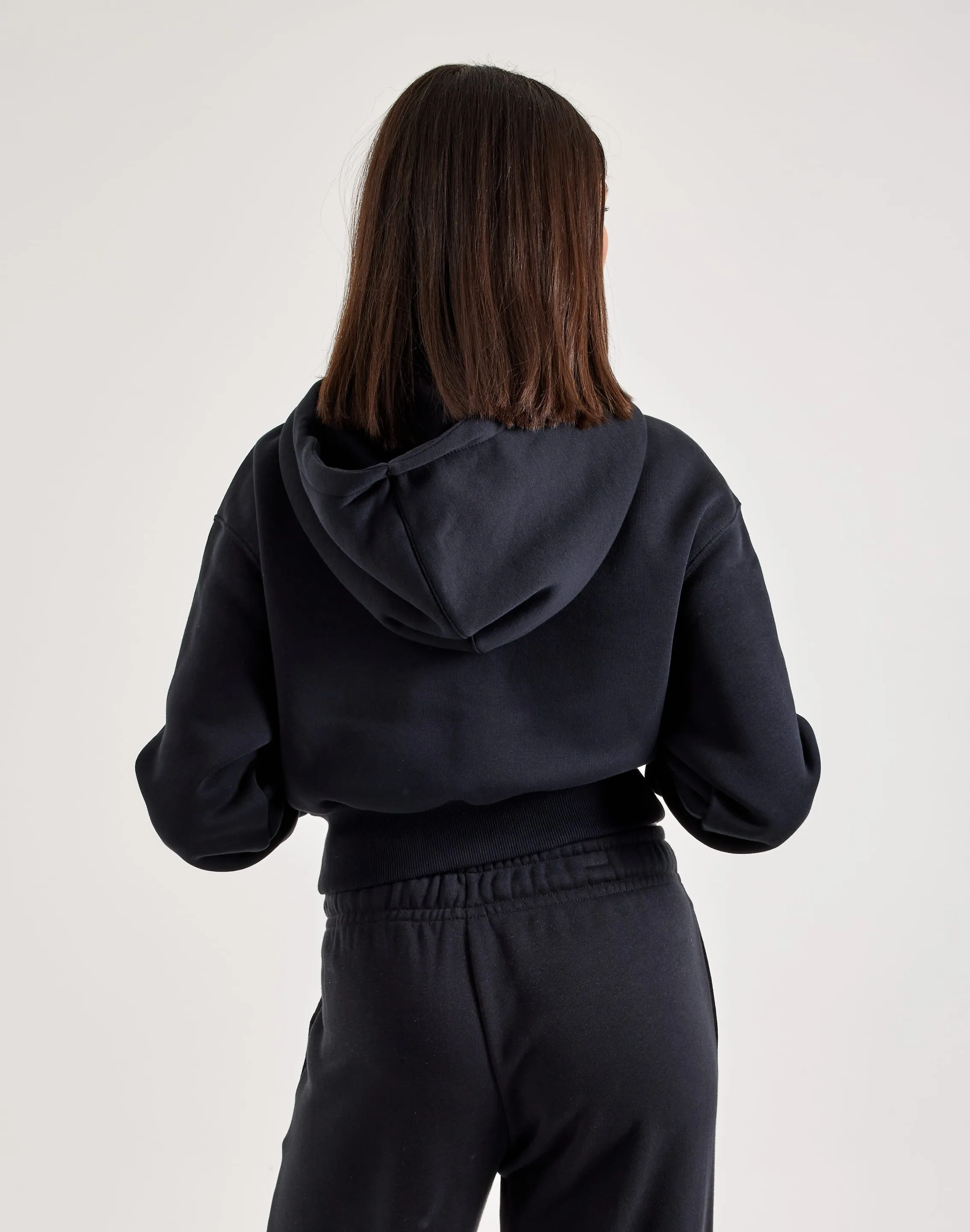 MachineWashable ElasticCuffDesign Nike Phoenix Fleece Loose Full-Zip Cropped Hoodie