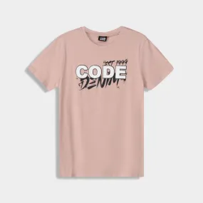 Aerated Seam Placement Active Ease Code Mens Spray Paint Tee Pink