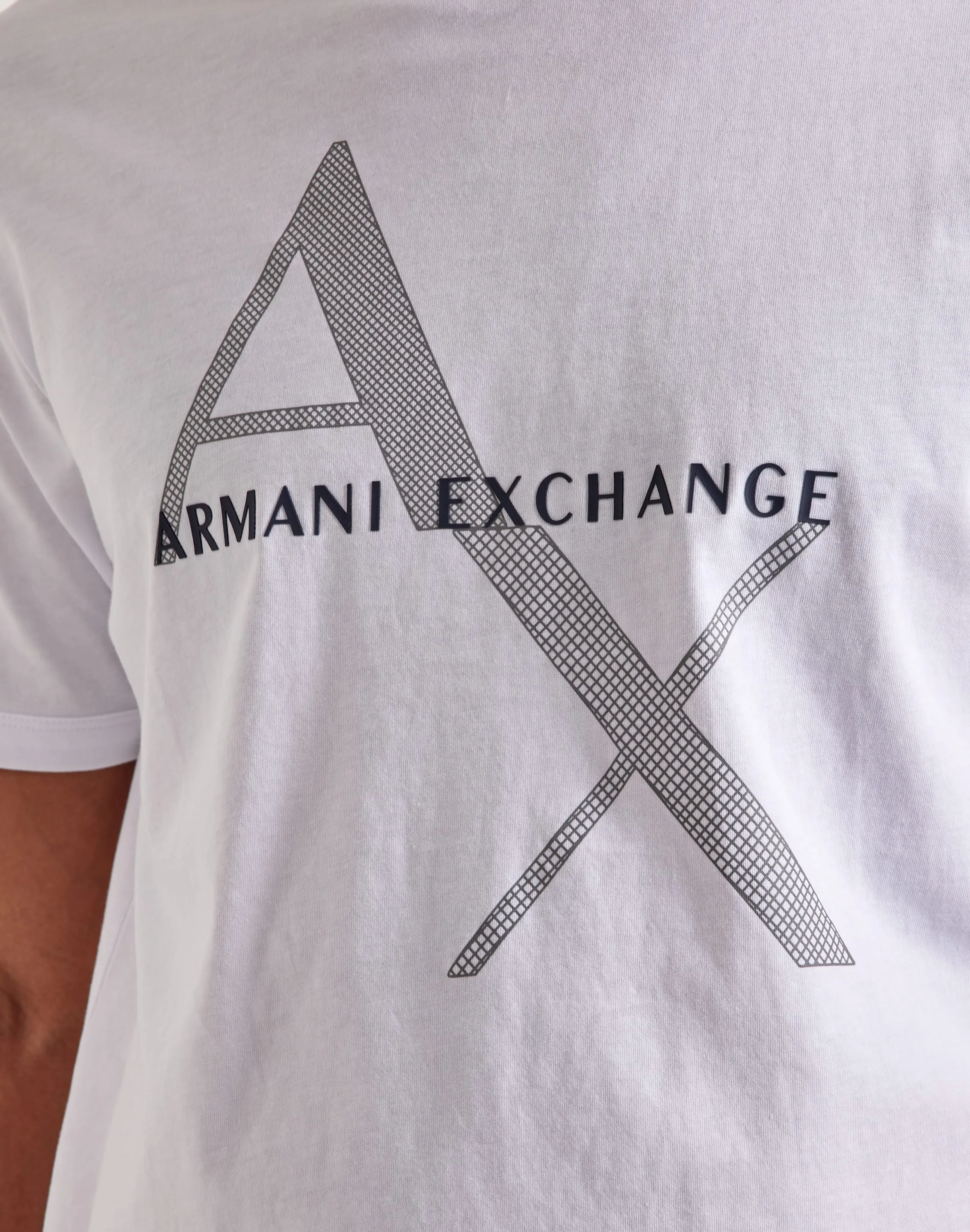 Armani Exchange Logo Tee temperature regulation Jewel tone
