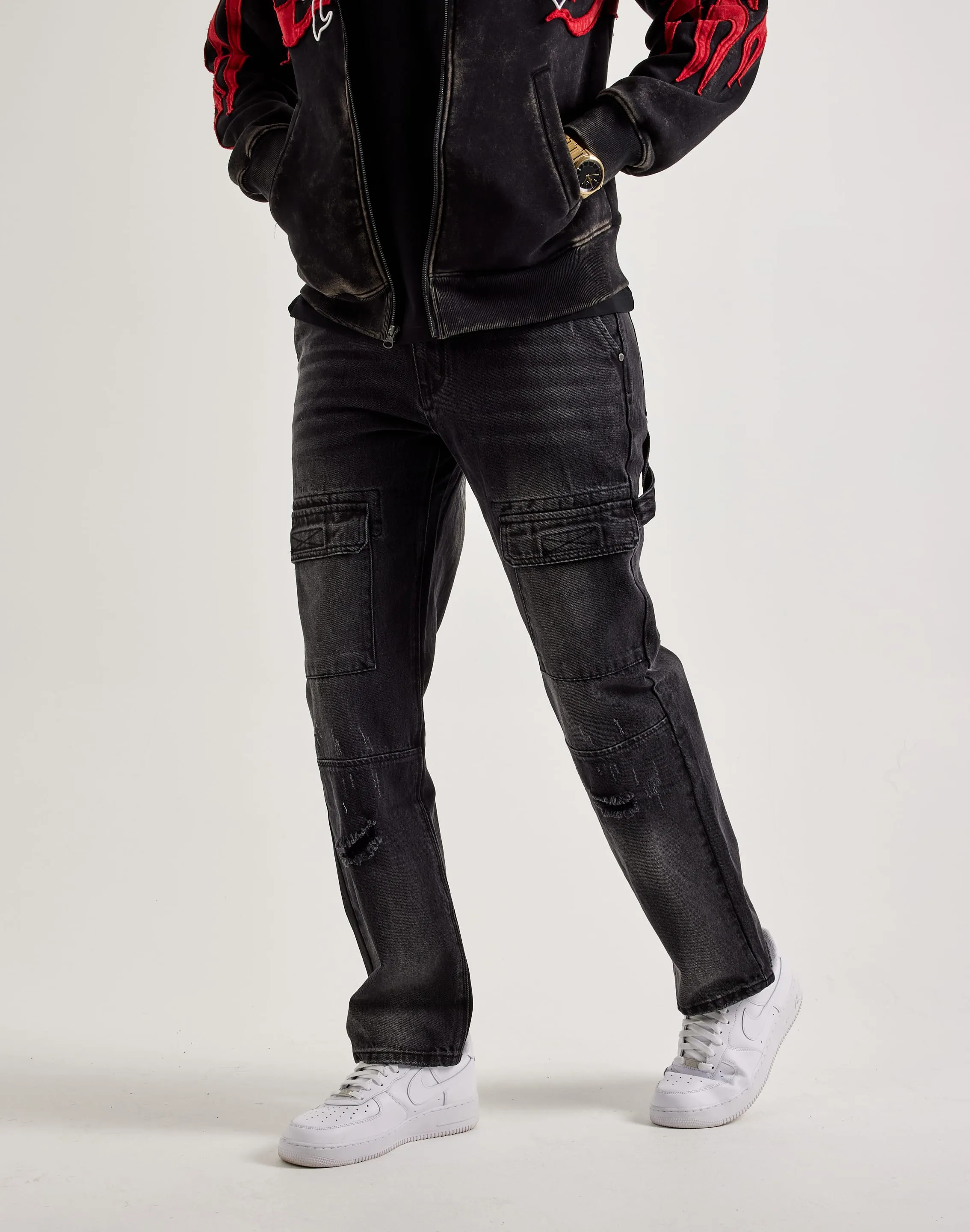 Mind Glow King Mode Serenede Mist Utility Jeans