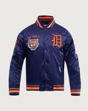 Pro Standard MLB Detroit Tigers Retro Classic Rib Satin Jacket Story Glow