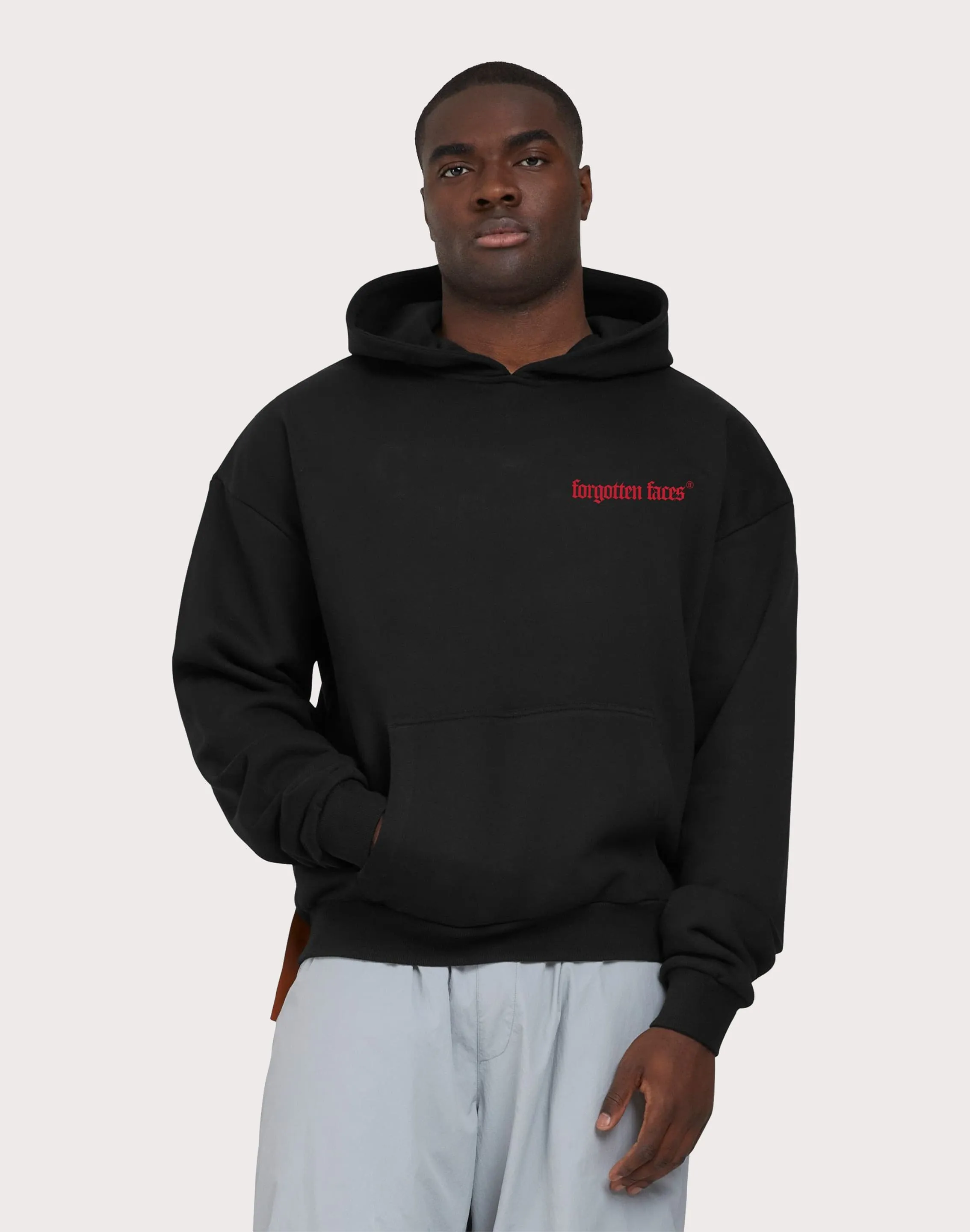 TagFreeDesign HighElasticity URBAN CLASSICS Forgotten Faces Levitate Fleece Hoodie