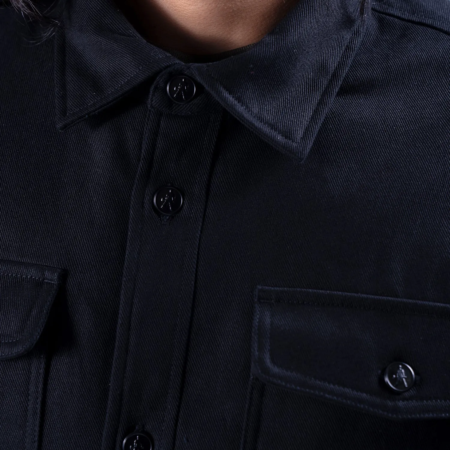 Sky Cool Soft Inner Lining Quilted Lined Twill Shirt Jacket - Mens